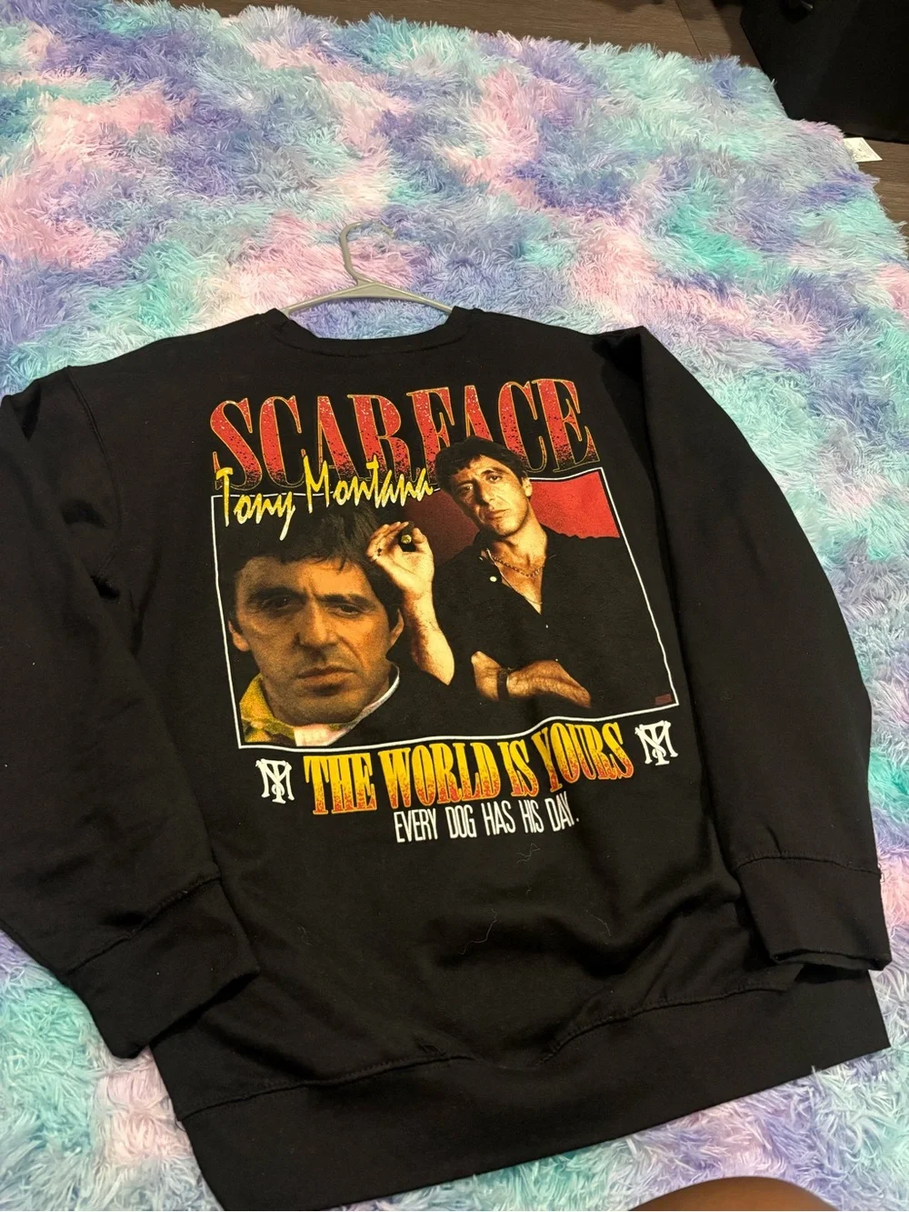 Scarface Tony Montana Black Crewneck Sweater